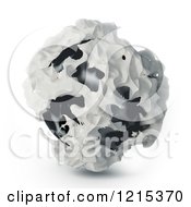 Poster, Art Print Of 3d Abstract Sphere On White