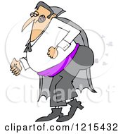 Clipart Of A Vampire Farting Royalty Free Vector Illustration