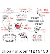Clipart Of Valentine Greetings And Sayings 14 Royalty Free Vector Illustration