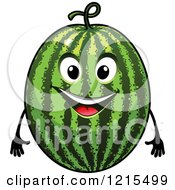 Poster, Art Print Of Happy Watermelon Character