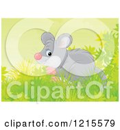 Poster, Art Print Of Cute Happy Mouse In Nature
