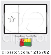 Poster, Art Print Of Coloring Page And Sample For A Guinea Bissau Flag