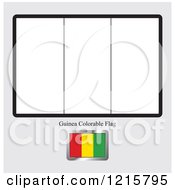 Coloring Page And Sample For A Guinea Flag