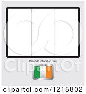 Coloring Page And Sample For An Ireland Flag