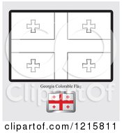 Coloring Page And Sample For A Georgia Flag