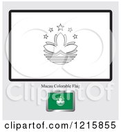 Poster, Art Print Of Coloring Page And Sample For A Macau Flag