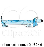 Poster, Art Print Of Long Blue Dog