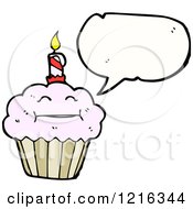 Poster, Art Print Of Piece Of Birthday Cupcake Speaking