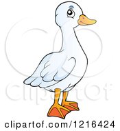 Poster, Art Print Of Happy White Goose