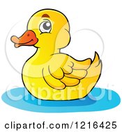 Poster, Art Print Of Floating Yellow Duck