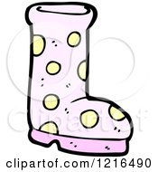 Cartoon Of A Boot Royalty Free Vector Illustration by lineartestpilot