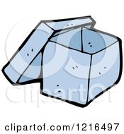 Cartoon Of A Box Royalty Free Vector Illustration by lineartestpilot
