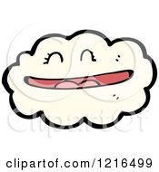 Cartoon Of A Cloud Royalty Free Vector Illustration by lineartestpilot