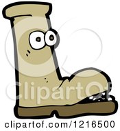 Cartoon Of A Boot Royalty Free Vector Illustration by lineartestpilot