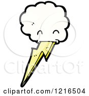 Poster, Art Print Of Cloud With Lightning