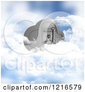 Poster, Art Print Of 3d Secure Cloud Computing Server Storage Safe