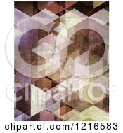Clipart Of A Distressed Geometric Pattern Royalty Free Illustration