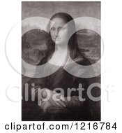 Clipart Of A Sepia Toned Mona Lisa Oil On Poplar Painting Originally By Leonardo Da Vinci Royalty Free Illustration