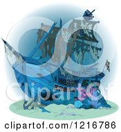 Poster, Art Print Of Sunken Pirate Ship
