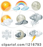 Poster, Art Print Of Weather Icons For Different Conditions