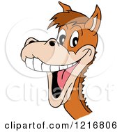 Poster, Art Print Of Laughing Horse Mascot