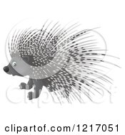 Poster, Art Print Of Cute Airbrushed Porcupine