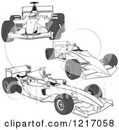 Poster, Art Print Of F1 Race Cars