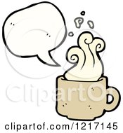 Cartoon Of A Mug Speaking Royalty Free Vector Illustration
