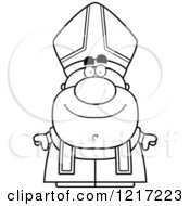 Poster, Art Print Of Black And White Happy Pope