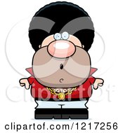 Clipart Of A Surprised Disco Man Royalty Free Vector Illustration by Cory Thoman