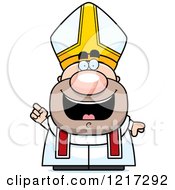 Poster, Art Print Of Happy Pope With An Idea