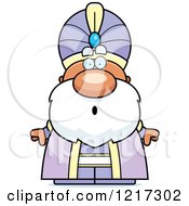 Clipart Of A Surprised Maharaja High King Royalty Free Vector Illustration by Cory Thoman