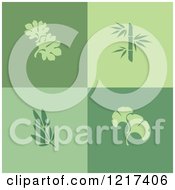 Poster, Art Print Of Green Leaf Logos