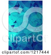 Poster, Art Print Of Blue Geometric Abstract Background