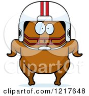 Poster, Art Print Of Surprised Football Turkey Character