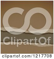 Poster, Art Print Of Torn Corrugated Cardboard Background