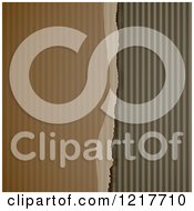 Poster, Art Print Of Ripped Corrugated Cardboard Background