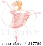 Poster, Art Print Of Beautiful Graceful Blond Ballerina On Her Toes