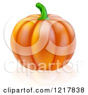 Poster, Art Print Of Perfect Pumpkin And Reflection