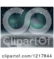 Poster, Art Print Of Cratered Moon Landscape With Stars