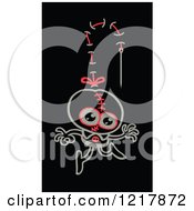 Clipart Of A Stiched Zombie Man Royalty Free Vector Illustration