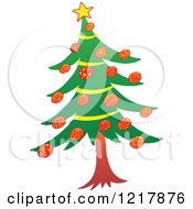 Poster, Art Print Of Trimmed Christmas Tree