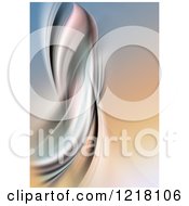 Clipart Of A Background Of Pastel Curves Royalty Free Illustration
