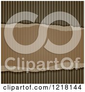 Poster, Art Print Of Ripped Corrugated Cardboard Background 2