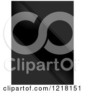 Clipart Of A Black Diagonal Strap Of Leather And Stitching Royalty Free Vector Illustration by elaineitalia