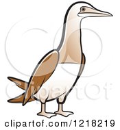Clipart Of A Bobo Booby Bird Royalty Free Vector Illustration