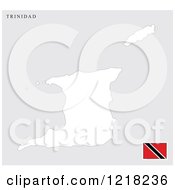 Poster, Art Print Of Trinidad Map And Flag