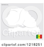 Poster, Art Print Of Senegal Map And Flag