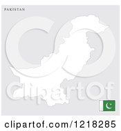 Poster, Art Print Of Pakistan Map And Flag