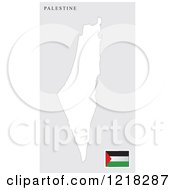 Palestine Map And Flag